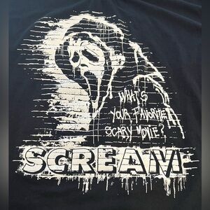 Scream TShirt Adult 2XL Black Official Ghost Face Tee Ghostface Horror EUC